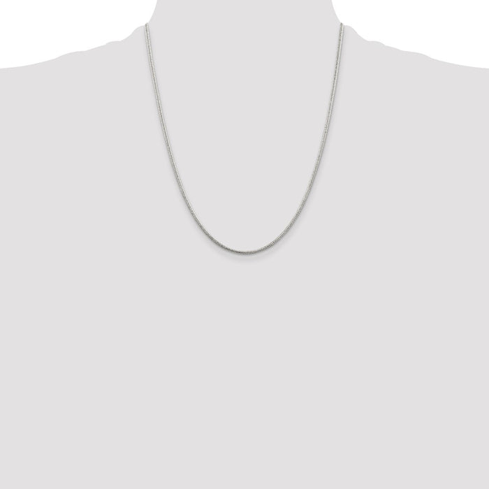 Exclusive 1.6mm Round Sterling Silver Snake Chain - Stylish and Affordable!-4