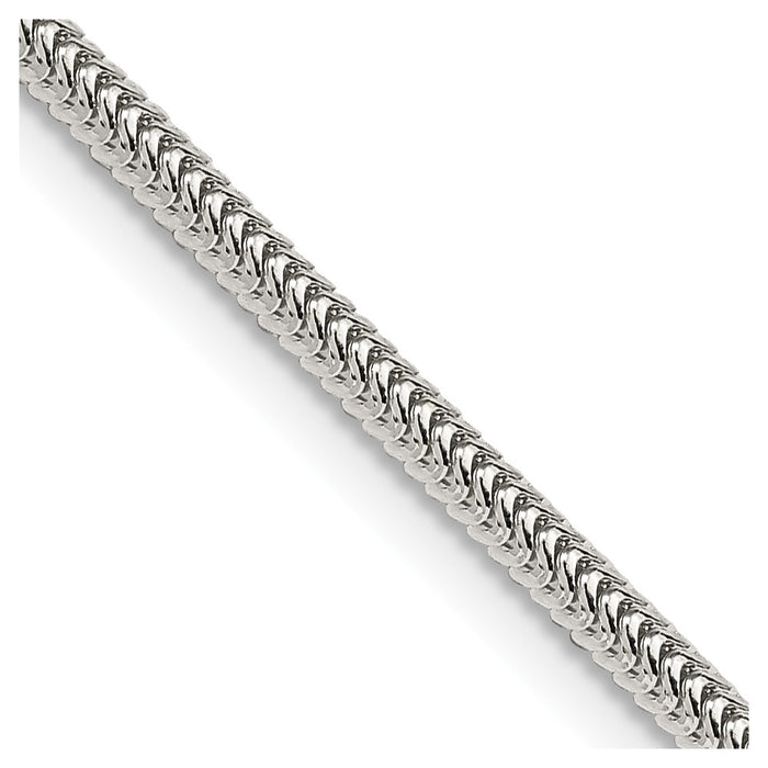 Buy Stylish 2.5mm Round Snake Chain in Sterling Silver - Affordable Luxury-1