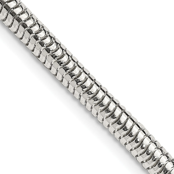 Buy 4mm Round Snake Chain in Sterling Silver - Stylish & Affordable Jewelry-1