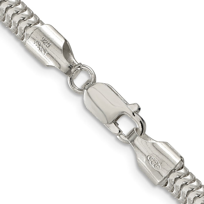 High-Quality 5mm Round Snake Chain in Sterling Silver | Stylish & Affordable-3