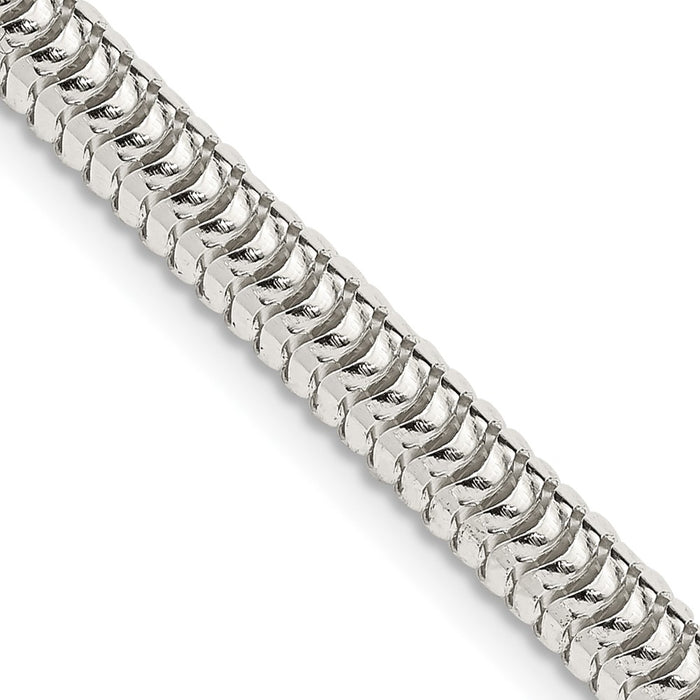 High-Quality 5mm Round Snake Chain in Sterling Silver | Stylish & Affordable-1