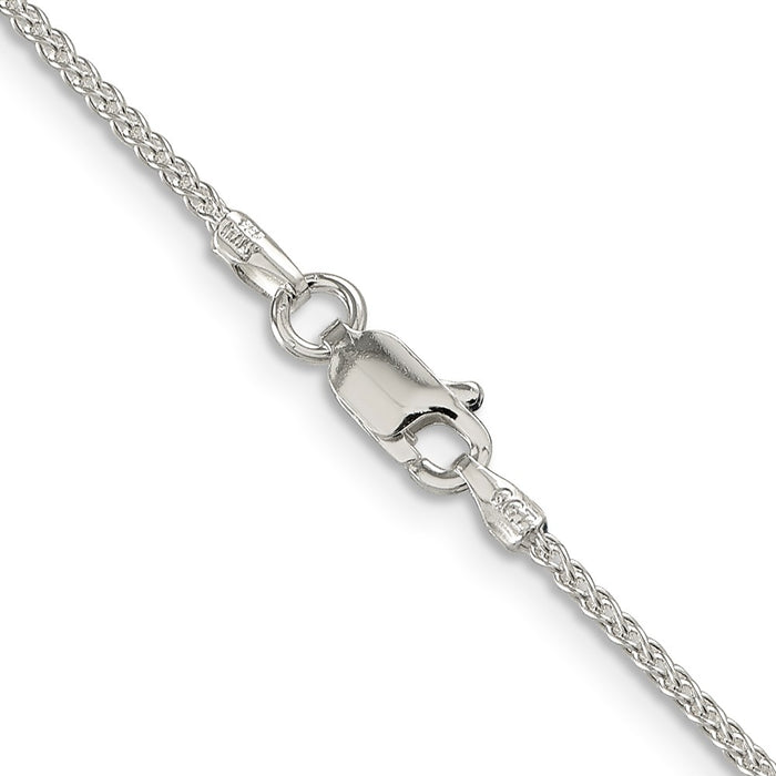 Buy High-Quality 1.5mm Round Spiga Chain in Sterling Silver - Stylish Value!-3