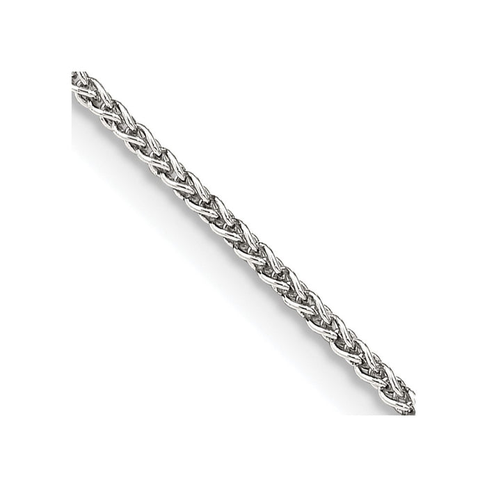 Buy High-Quality 1.5mm Round Spiga Chain in Sterling Silver - Stylish Value!-1