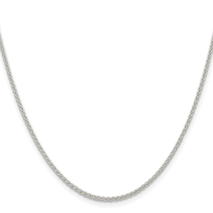 Buy Stylish 1.6mm Round Spiga Chain in Sterling Silver - Affordable Luxury!-2