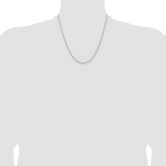 Buy Stylish 1.6mm Round Spiga Chain in High-Quality Sterling Silver-4