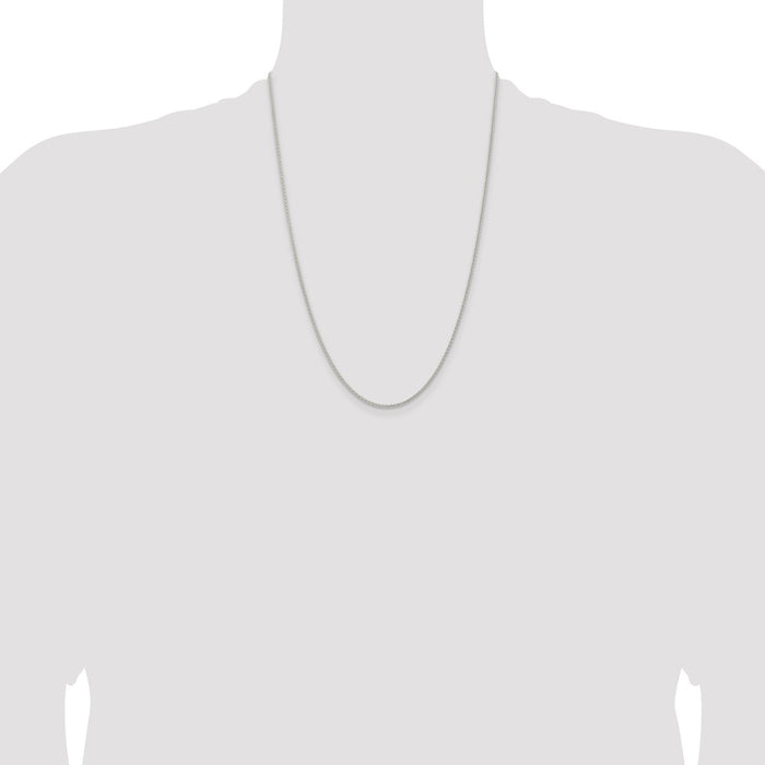 Buy 1.6mm Round Spiga Chain in Sterling Silver - Affordable Luxury Jewelry-4