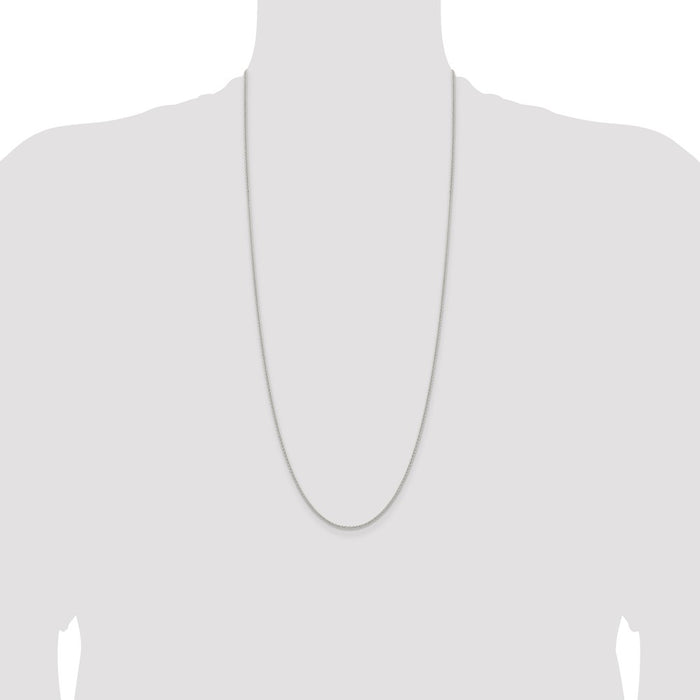 High-Quality 1.6mm Round Spiga Chain in Sterling Silver - Stylish & Affordable!-4