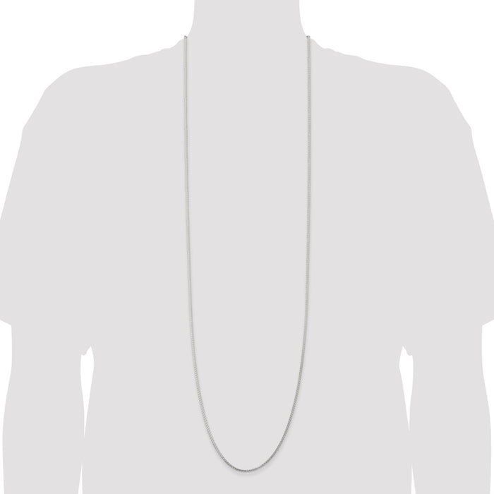 Buy Stylish 1.75mm Round Spiga Chain in Sterling Silver | Luxury Quality-4