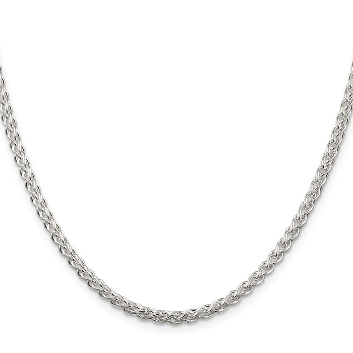 Buy Stylish 3mm Round Spiga Chain in Sterling Silver - Affordable Luxury!-2
