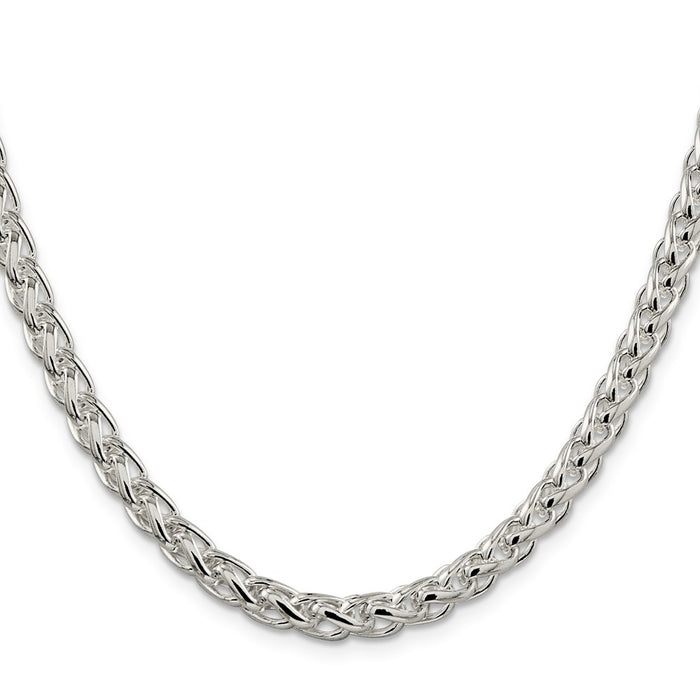 Buy 6mm Round Spiga Chain in Sterling Silver | Stylish & Affordable Jewelry-2