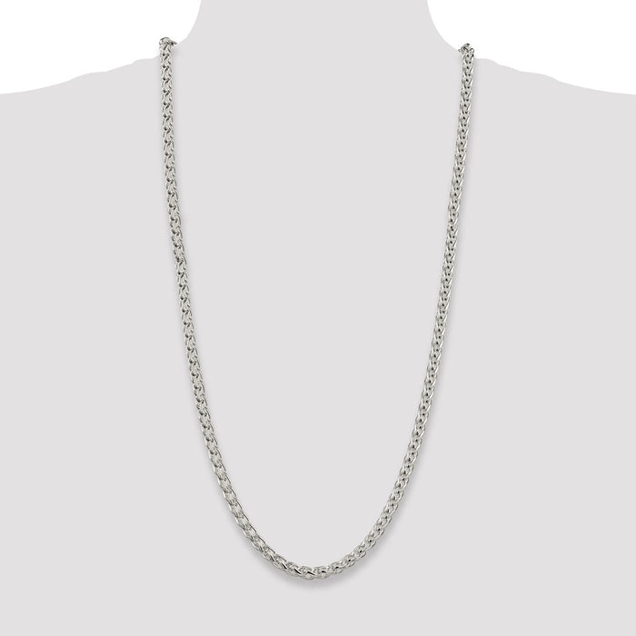 Buy 6mm Round Spiga Chain in Sterling Silver | Stylish & Affordable Jewelry-4