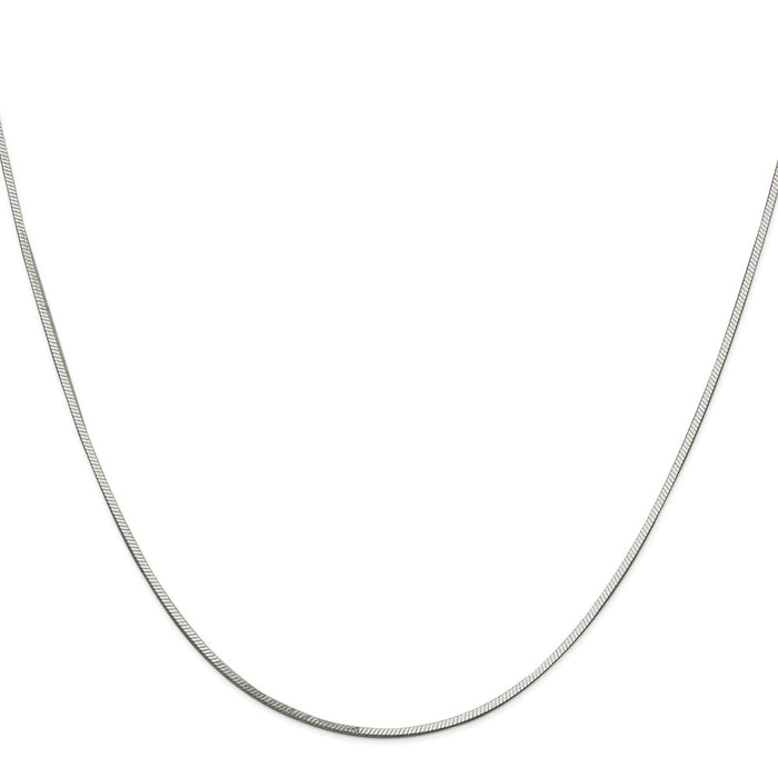Buy 1mm Sterling Silver Square Snake Chain - Stylish & Affordable Jewelry-2