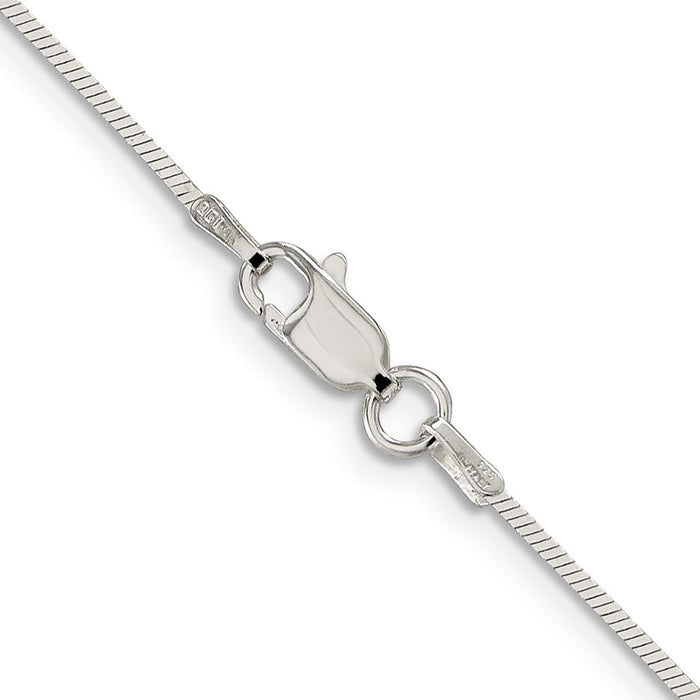 Buy 1mm Sterling Silver Square Snake Chain - Stylish & Affordable Jewelry-3