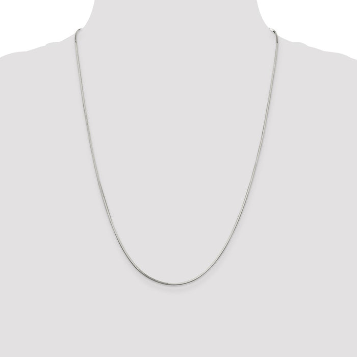 Buy 1mm Sterling Silver Square Snake Chain - Stylish & Affordable Jewelry-4