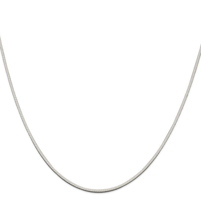 Buy Stylish 1.25mm Sterling Silver Square Snake Chain - Affordable Elegance!-2