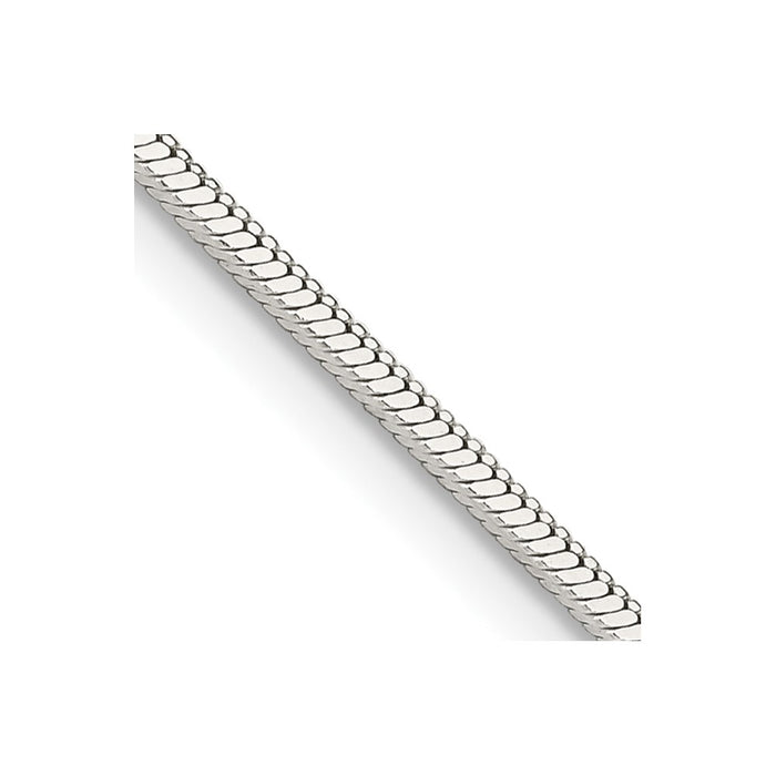 Buy Stylish 1.25mm Sterling Silver Square Snake Chain - Affordable Elegance!-1