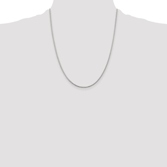 High-Quality 1.45mm Diamond-Cut Round Spiga Chain in Sterling Silver | Stylish Value-4