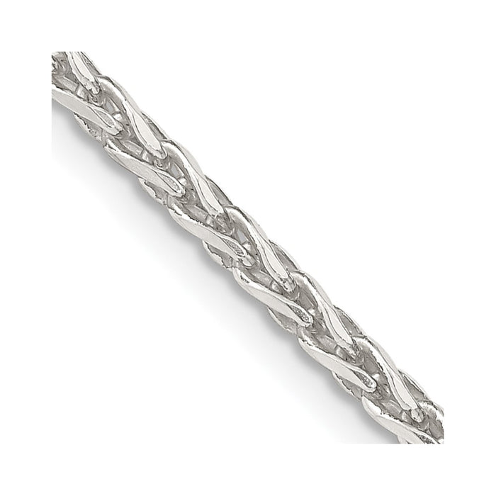Buy Stylish 2.85mm Diamond-Cut Round Spiga Chain in Sterling Silver - Luxury Value-1