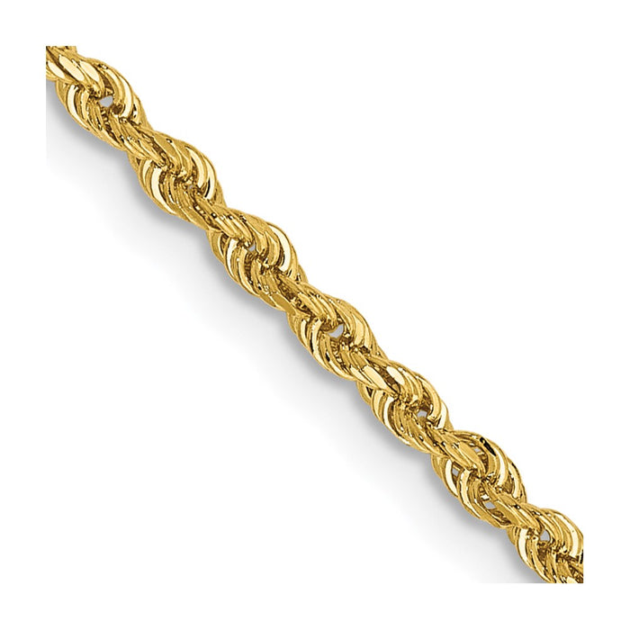 Buy Stylish 14K Gold 16-Inch 2mm Diamond-Cut Rope Chain - Luxury Accessory-1