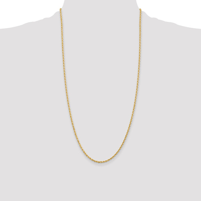 Shop Exclusive 14K Gold 28-Inch Diamond-Cut Quadruple Rope Chain - Stylish Value-4