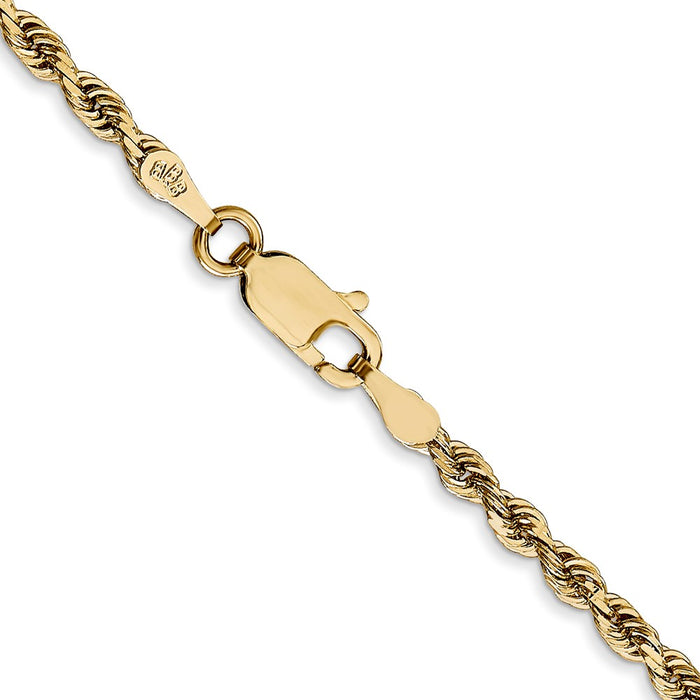Shop Luxury 14K Gold 30-Inch Diamond-Cut Quadruple Rope Chain, 2.75mm-3