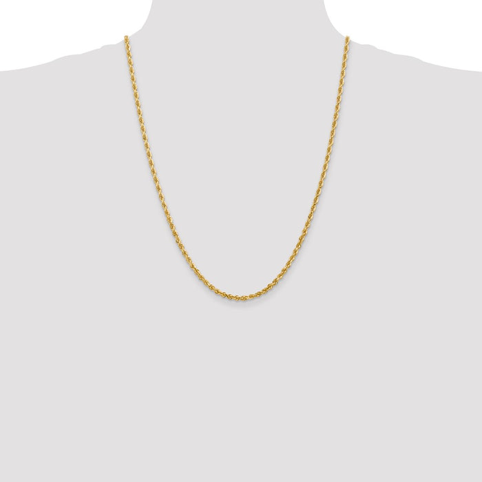 Shop Stylish 14K Gold 24-Inch Diamond-Cut Quadruple Rope Chain - 3.35mm-4