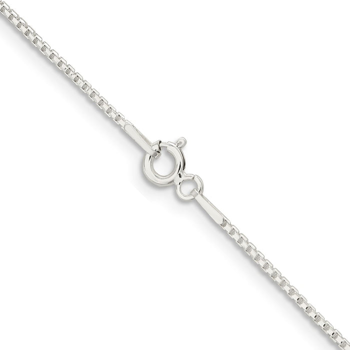 Exclusive 1.1mm Diamond-Cut Round Box Chain in Sterling Silver - Stylish Value!-3