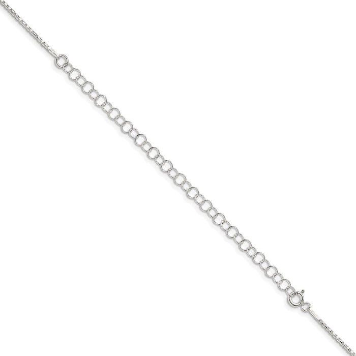 Exclusive 1.3mm Diamond-Cut Box Chain in Sterling Silver | Stylish 4-Inch Extension-3