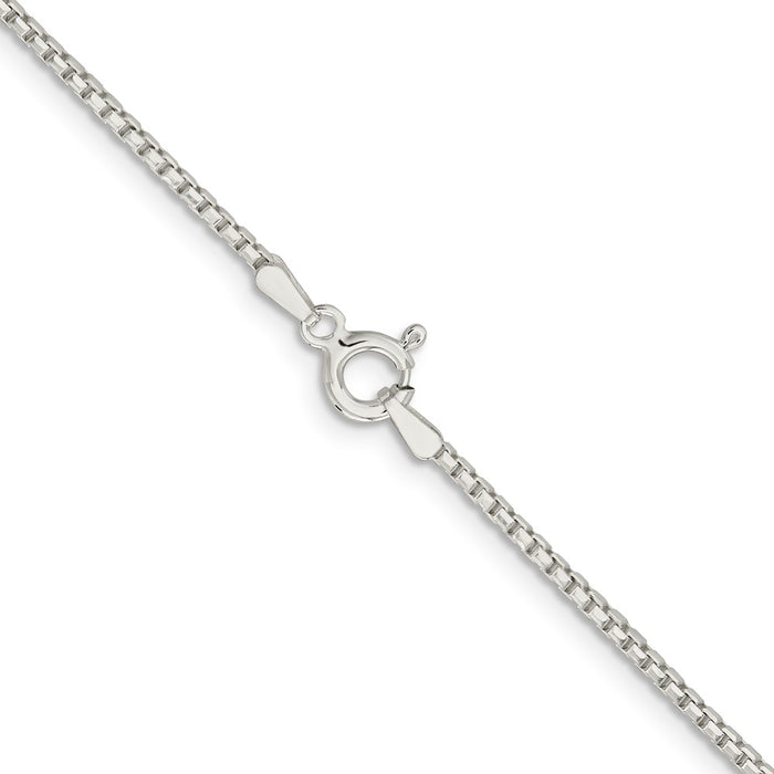 Buy Stylish 1.5mm Diamond-Cut Round Box Chain in Sterling Silver - Affordable Elegance-3