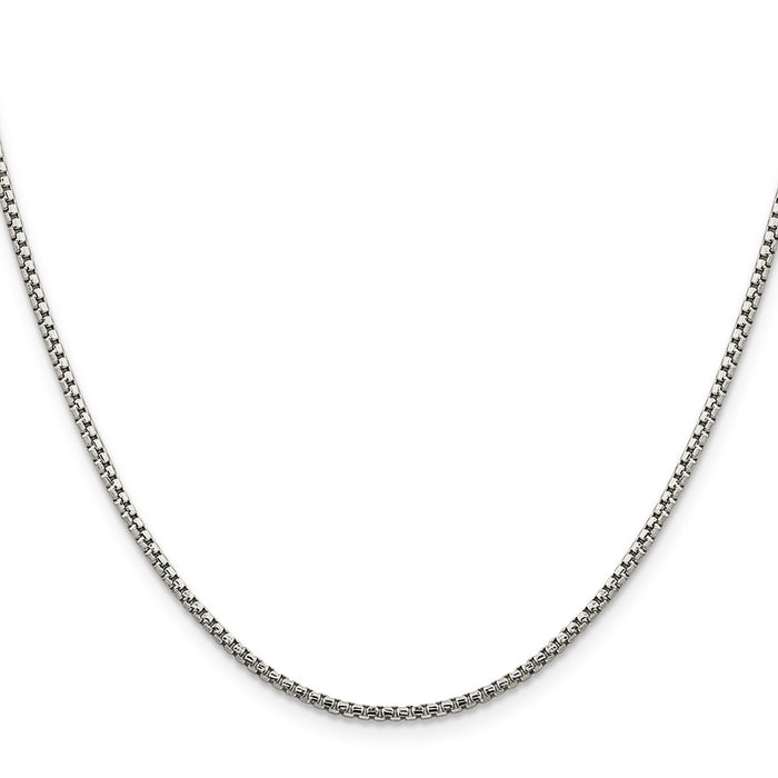 Buy Stylish 1.75mm Diamond-Cut Round Box Chain in Sterling Silver - Affordable!-2