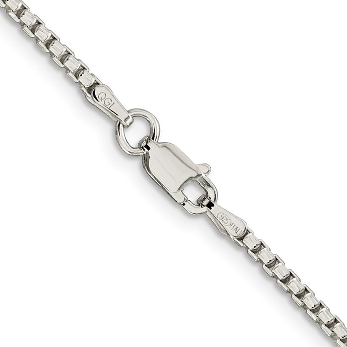 Exclusive 2mm Diamond-Cut Round Box Chain in Sterling Silver - Stylish Value-3