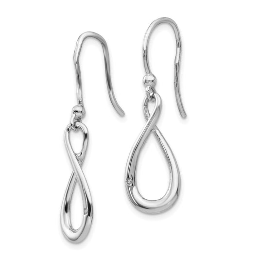 Buy Exclusive White Ice Sterling Silver Rhodium-Plated Diamond Dangle Earrings