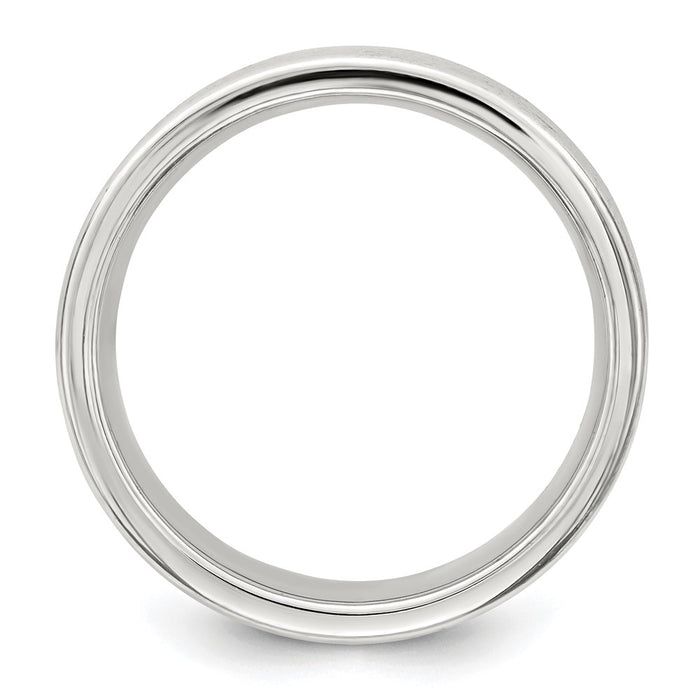 Shop Stylish 5-Row Fancy Band Ring - 7mm Polished Sterling Silver, Size 12.5-2