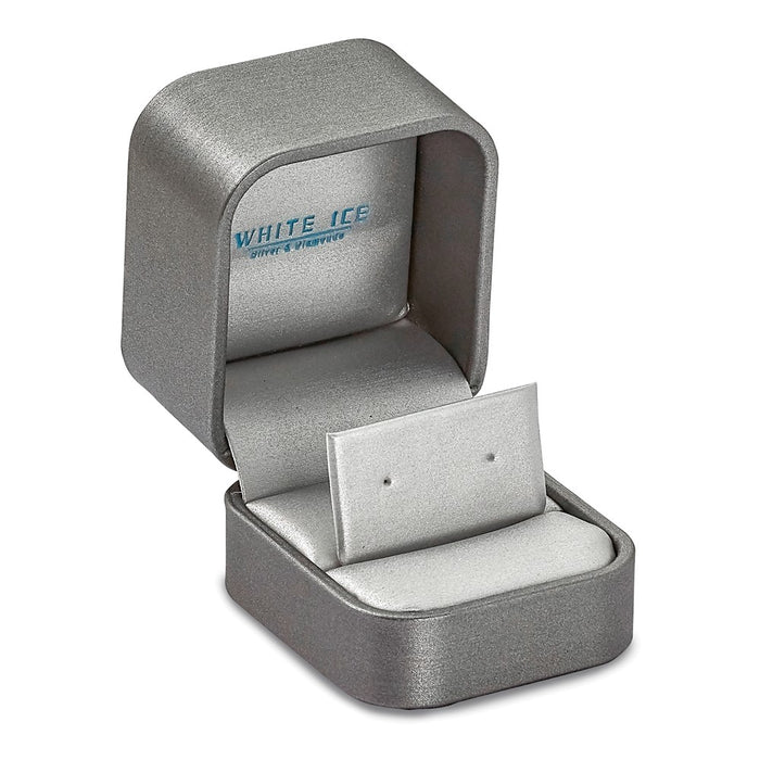 Buy Stylish Rhodium-Plated Sterling Silver Diamond Stud Earrings - 1.5ct-5