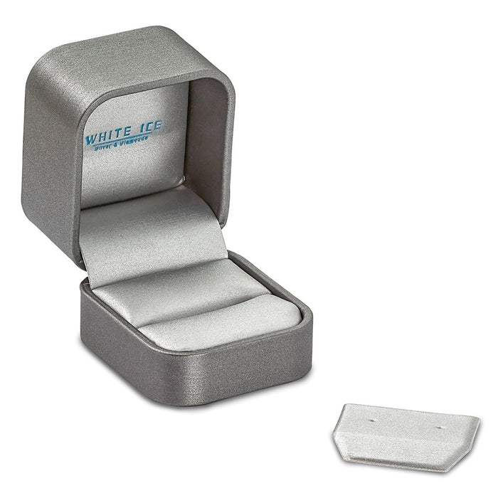 Exclusive White Ice Rhodium-Plated Sterling Silver Diamond Heart Earrings - Stylish Value!-7