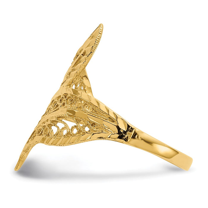 Buy Stylish 14K Gold Filigree Ring - High-Quality Design at Affordable Price-3