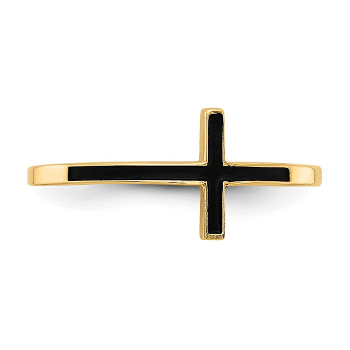 Buy 14K Vintage-Inspired Sideways Cross Ring | Stylish & Affordable Jewelry-4