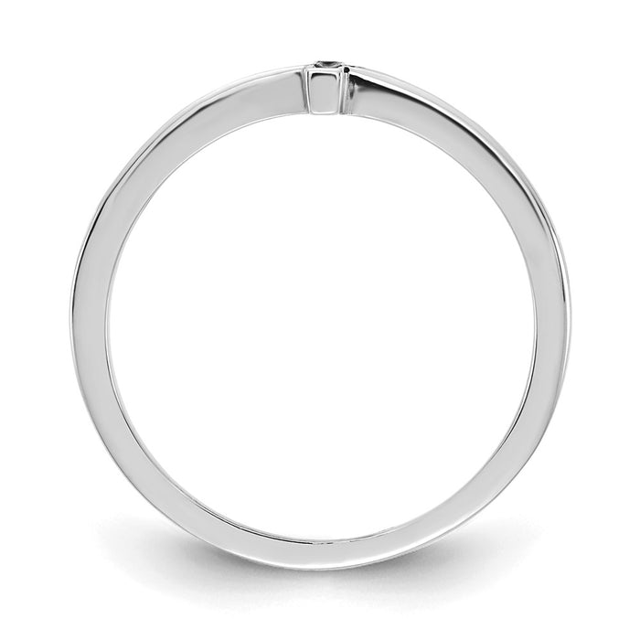 Buy Stylish Antiqued Sideways Cross Ring in 14K White Gold - Affordable Luxury-2