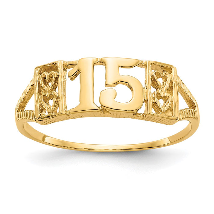 Buy Exclusive 14K Gold Ring - Size 15, Stylish Luxury Jewelry at Great Value-1
