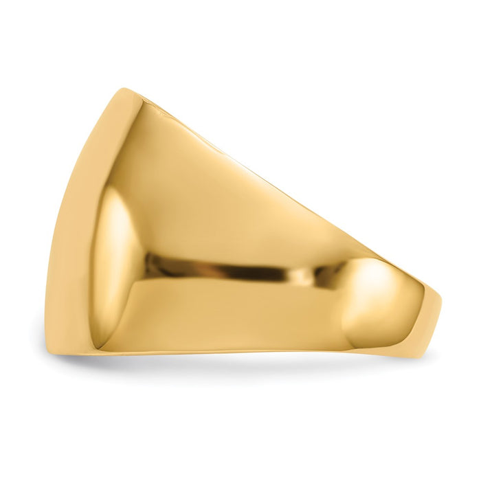 Shop 14K Gold Polished Domed Ring - Stylish, High-Quality Design, Affordable Price-3