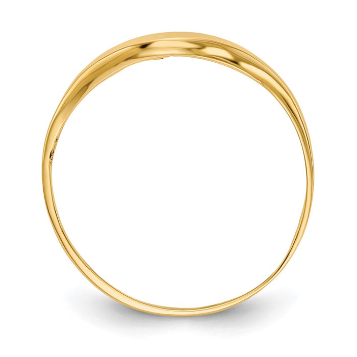 Buy Stylish 14K Polished Dome Band Ring - Affordable Luxury, Perfect Fit-2