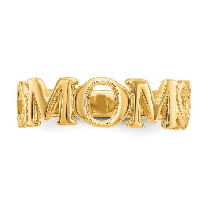 High-Quality 14K Gold Polished Mother's Ring - Stylish & Affordable Luxury-4