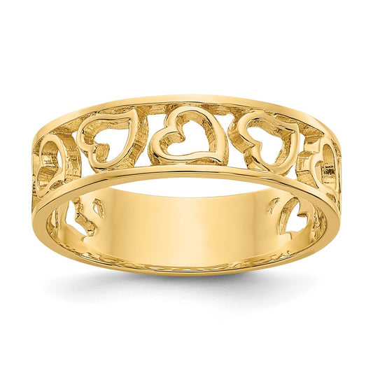 Shop Exclusive 14K Gold Heart-Shaped Ring - Stylish and Affordable Elegance!