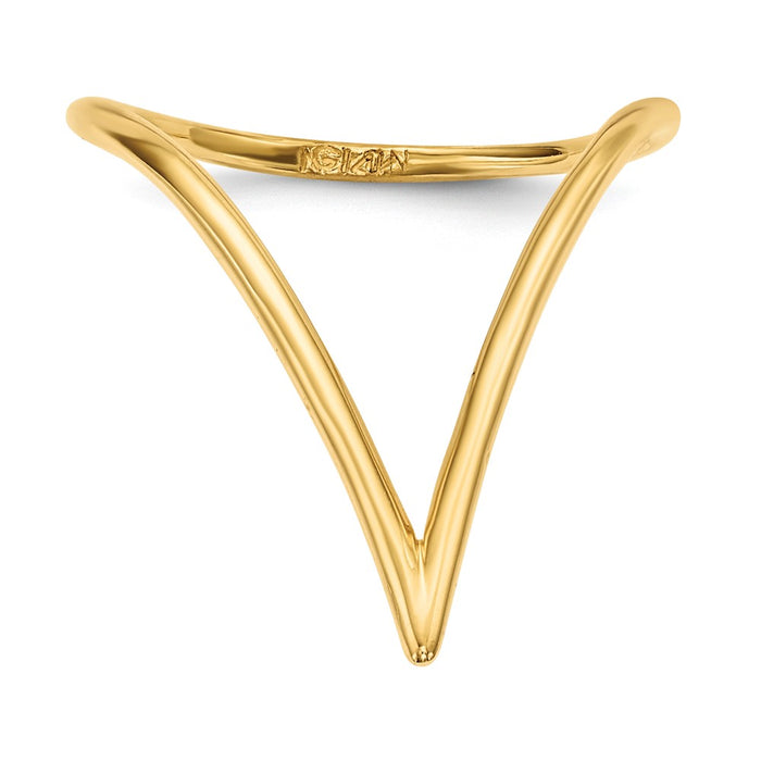 Buy Stylish 14K Gold Chevron Ring - High-Quality Design & Affordable Price-3