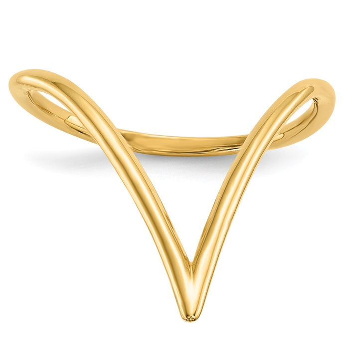 Buy Stylish 14K Gold Chevron Ring - High-Quality Design & Affordable Price-1