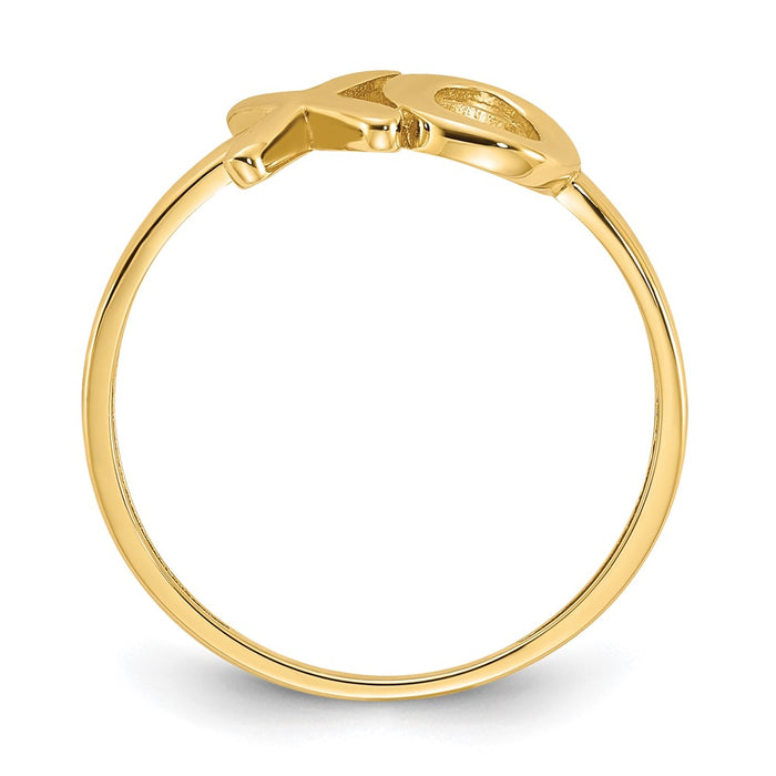 Shop 14K Gold Polished X and O Ring | Stylish, High-Quality Jewelry for You-2