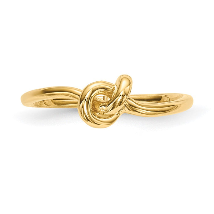 Shop Exclusive 14K Gold Polished Knot Ring - Stylish & Affordable Luxury!-3