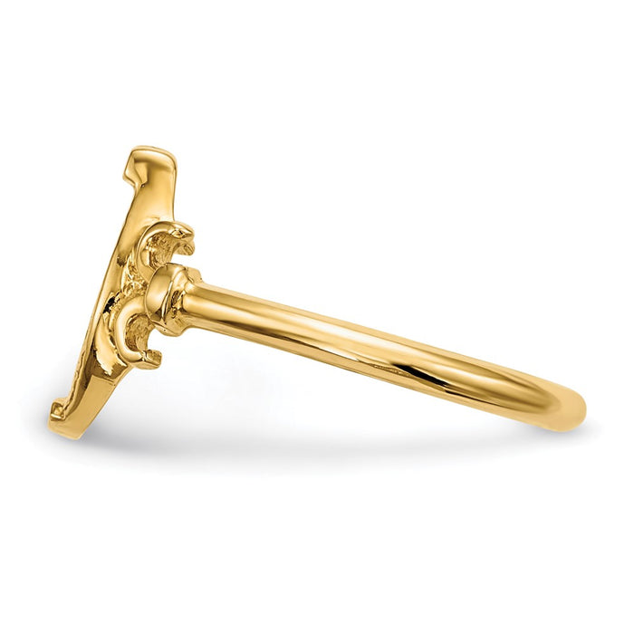 Shop Stylish 14K Gold Polished Horseshoe Ring - High-Quality Design, Affordable Price-3