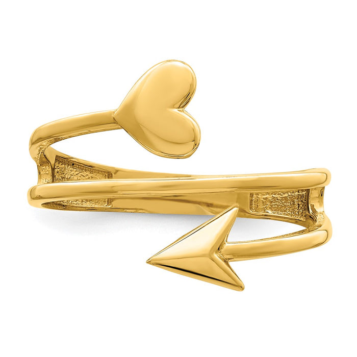 Shop 14K Gold Heart & Arrow Engagement Ring | Stylish & Affordable Design!-4