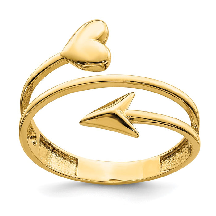 Shop 14K Gold Heart & Arrow Engagement Ring | Stylish & Affordable Design!-1